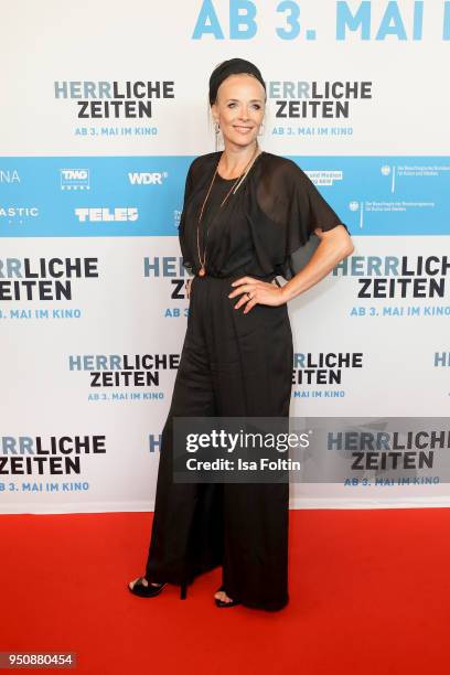 German actress Katja Riemann during the 'Herrliche Zeiten' Premiere In Berlin at Kino International on April 24, 2018 in Berlin, Germany.