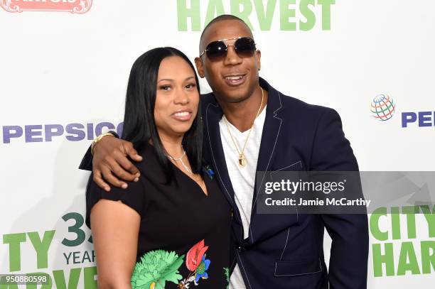 Aisha Atkins and Ja Rule attend City Harvest's 35th Anniversary Gala at Cipriani 42nd Street on April 24, 2018 in New York City.