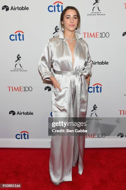 Gymnast Aly Raisman attends the 2018 Time 100 Gala at Jazz at Lincoln Center on April 24, 2018 in New York City.