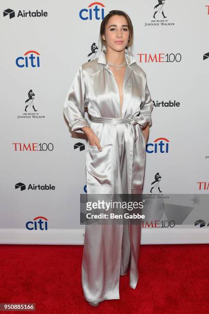 Gymnast Aly Raisman attends the 2018 Time 100 Gala at Jazz at Lincoln Center on April 24, 2018 in New York City.