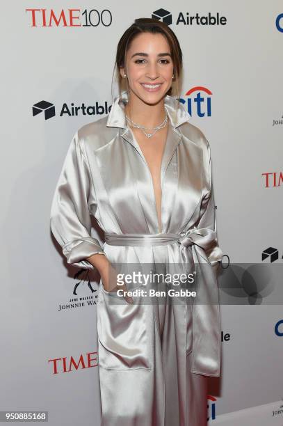 Gymnast Aly Raisman attends the 2018 Time 100 Gala at Jazz at Lincoln Center on April 24, 2018 in New York City.