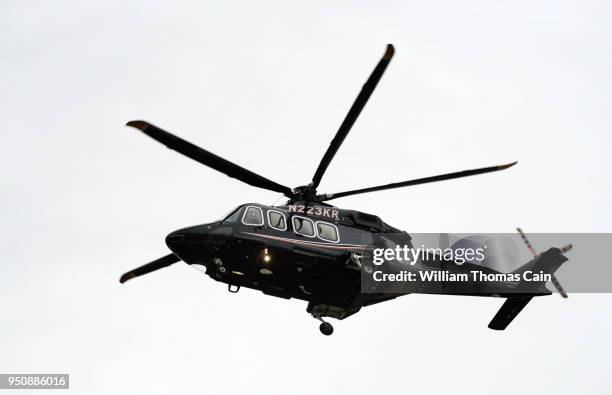 Chopper reportedly carrying Meek Mill, aka Robert Williams flies him away after he was released from the Pennsylvania State Correctional Facility...