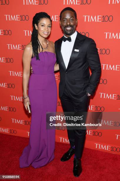 Actors Susan Kelechi Watson and Sterling K Brown attend the 2018 Time 100 Gala at Jazz at Lincoln Center on April 24, 2018 in New York City.