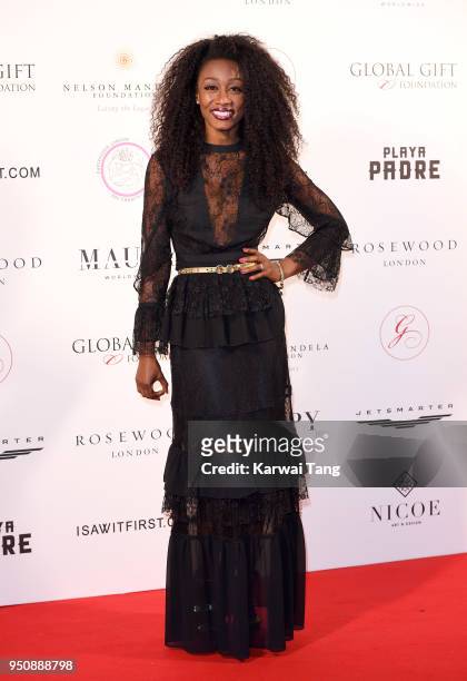 Beverley Knight attends The Nelson Mandela Global Gift Gala at Rosewood London on April 24, 2018 in London, England.
