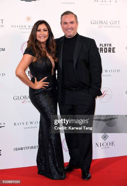 Maria Bravo and Nick Ede attend The Nelson Mandela Global Gift Gala at Rosewood London on April 24, 2018 in London, England.