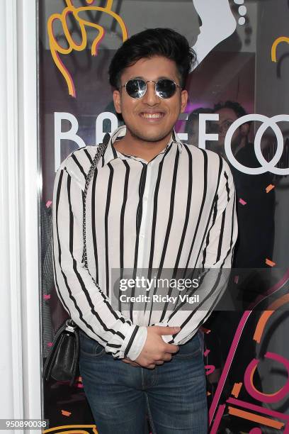 Raghav Tibrewal is seen attending Barefoot House of Sole party in Soho on April 24, 2018 in London, England.