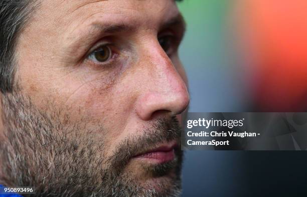 Lincoln City manager Danny Cowley during the pre-match warm-up prior to the Sky Bet League Two match between Coventry City and Lincoln City at Ricoh...