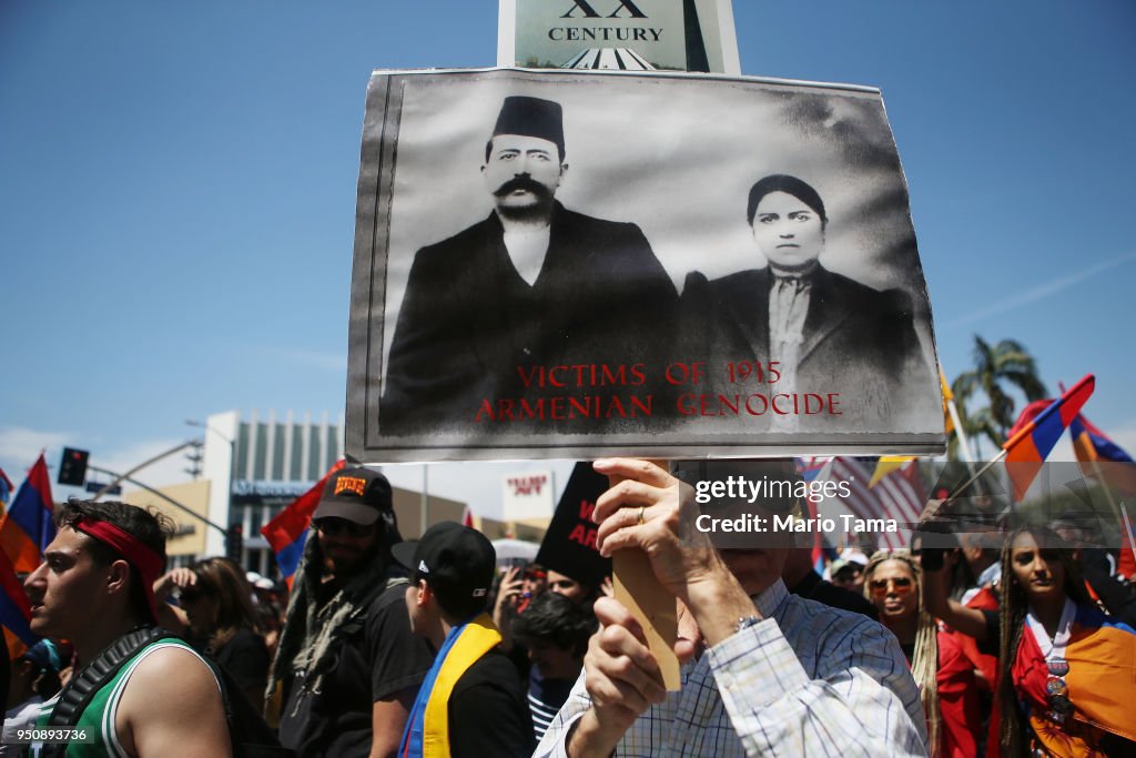 Thousands March In L.A. To Mark 103rd Anniversary Of Armenian Genocide