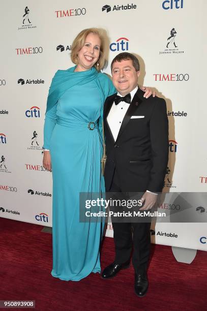 Nancy Gibbs and Edward Felsenthal attend the 2018 TIME 100 Gala at Jazz at Lincoln Center on April 24, 2018 in New York City.