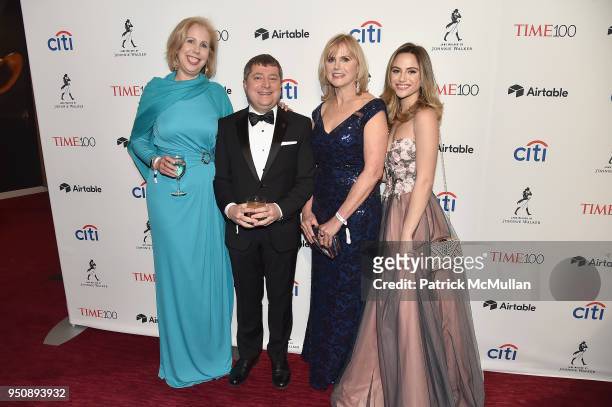 Nancy Gibbs, Edward Felsenthal, Ann McKee, and Charlotte McKee attend the 2018 TIME 100 Gala at Jazz at Lincoln Center on April 24, 2018 in New York...