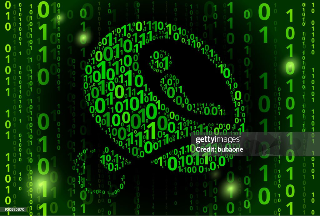 Futuristic Traveling Binary Code Vector Pattern Background High-Res ...