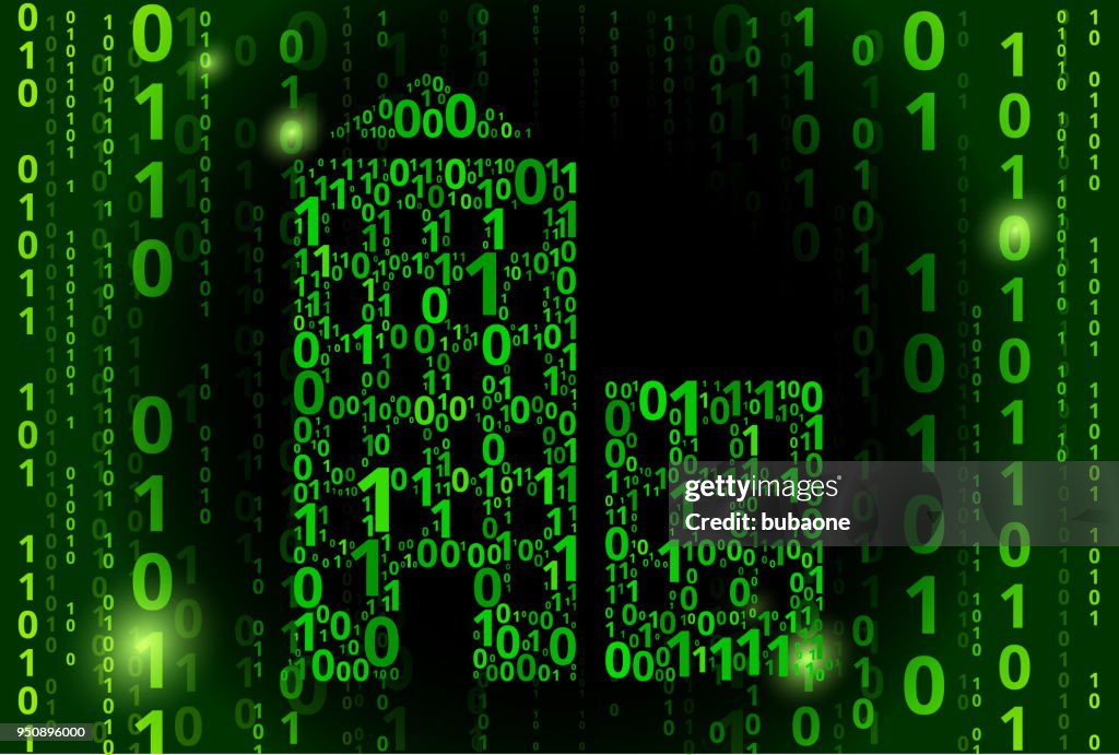 Apartment Building Binary Code Vector Pattern Background High-Res ...