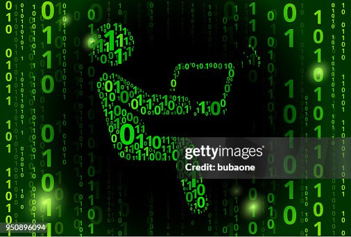 Computer Connection Binary Code Vector Pattern Background Computer Connection Binary Code Vector Pattern Background