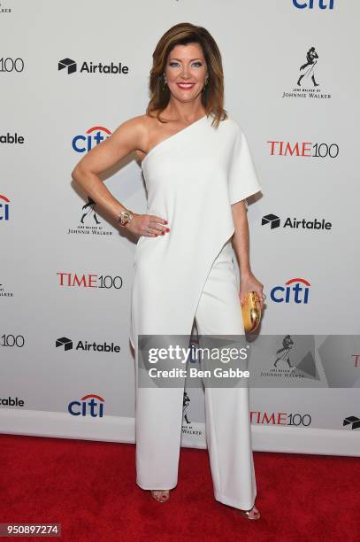 Journalist Norah O'Donnell attends the 2018 Time 100 Gala at Jazz at Lincoln Center on April 24, 2018 in New York City.