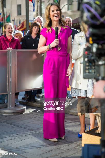 Savannah Guthrie on Tuesday, April 24, 2018 --