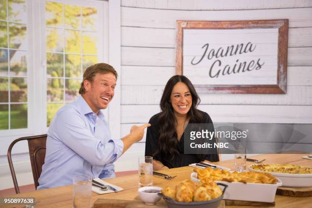 Chip and Joanna Gaines on Tuesday, April 24, 2018 --