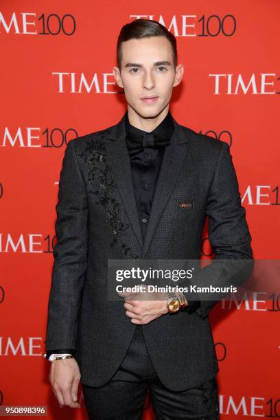 Olympian Adam Rippon attends the 2018 Time 100 Gala at Jazz at Lincoln Center on April 24, 2018 in New York City.