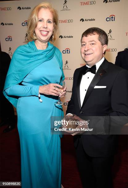 Time Inc. News Group Editorial Director Nancy Gibbs and Time Inc. Editor-in-chief Edward Felsenthal attend the 2018 Time 100 Gala at Jazz at Lincoln...