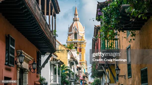 colombia cartagena - spanish-colonial-architecture stock pictures, royalty-free photos & images