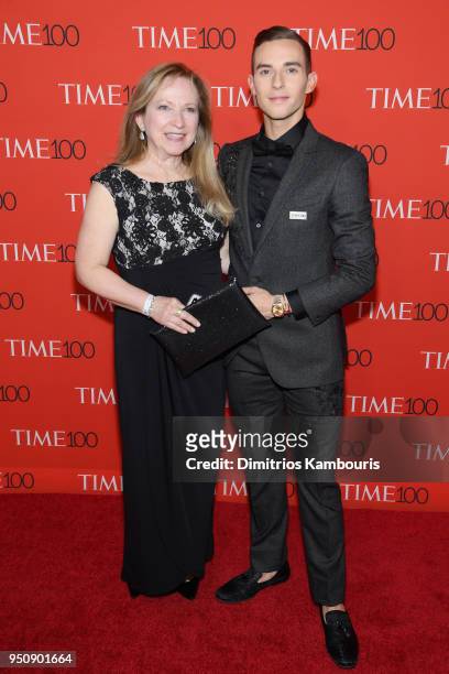 Olympian Adam Rippon and mother, Kelly Rippon attend the 2018 Time 100 Gala at Jazz at Lincoln Center on April 24, 2018 in New York City.