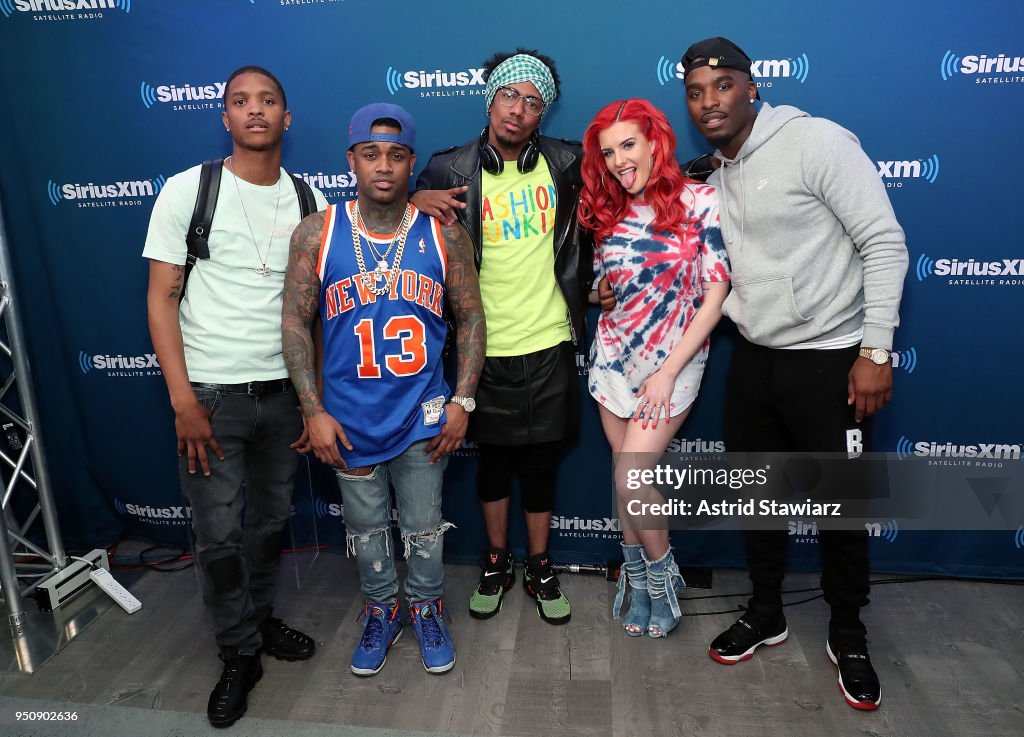 Rappers Showwoutt, Conceited, Nick Cannon, Justina Valentine and ...