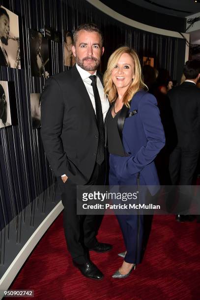 Jason Jones and Samantha Bee attend the 2018 TIME 100 Gala at Jazz at Lincoln Center on April 24, 2018 in New York City.