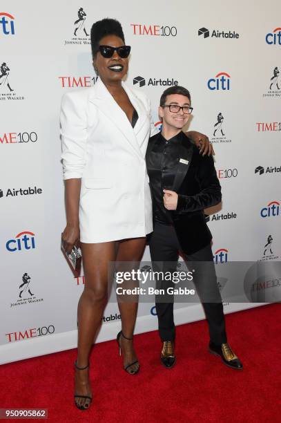 Comedian Leslie Jones and designer Christian Siriano attend the 2018 Time 100 Gala at Jazz at Lincoln Center on April 24, 2018 in New York City.