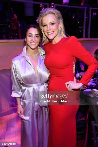 Aly Raisman and Megyn Kelly attend the 2018 Time 100 Gala at Jazz at Lincoln Center on April 24, 2018 in New York City.Ê
