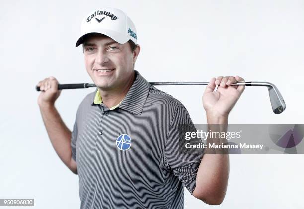 Brian Stuard poses for a portrait ahead of the Zurich Classic at TPC Louisiana on April 24, 2018 in Avondale, Louisiana.