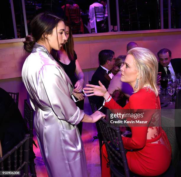 Aly Raisman and Megyn Kelly attend the 2018 Time 100 Gala at Jazz at Lincoln Center on April 24, 2018 in New York City.Ê