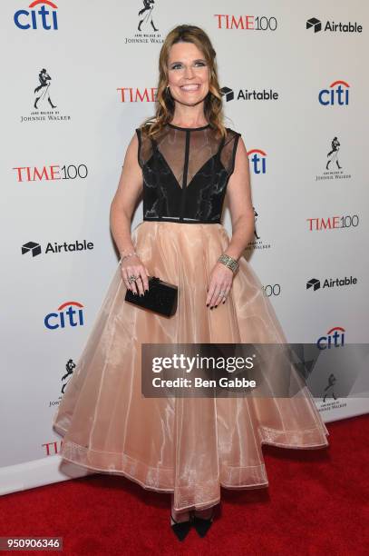 Television host Savannah Guthrie attends the 2018 Time 100 Gala at Jazz at Lincoln Center on April 24, 2018 in New York City.
