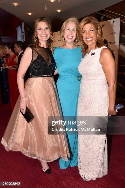 Savannah Guthrie, Nancy Gibbs and Hoda Kotb attend the 2018 TIME 100 Gala at Jazz at Lincoln Center on April 24, 2018 in New York City.