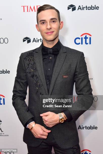 Adam Rippon attends the 2018 TIME 100 Gala at Jazz at Lincoln Center on April 24, 2018 in New York City.