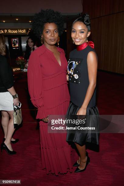 Actor Yara Shahidi and mother Keri Shahidi attend the 2018 Time 100 Gala at Jazz at Lincoln Center on April 24, 2018 in New York City.