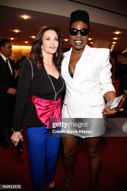 Lynda Carter and Leslie Jones attend the 2018 Time 100 Gala at Jazz at Lincoln Center on April 24, 2018 in New York City.Ê