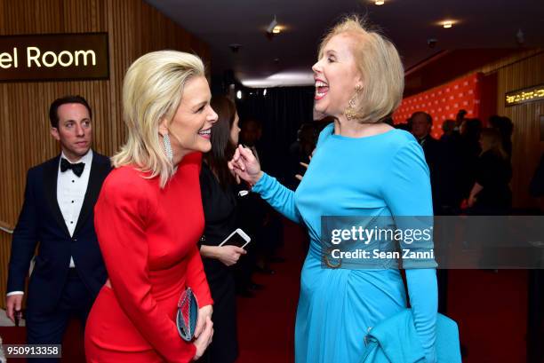 Megyn Kelly and Nancy Gibbs attend the 2018 TIME 100 Gala at Jazz at Lincoln Center on April 24, 2018 in New York City.