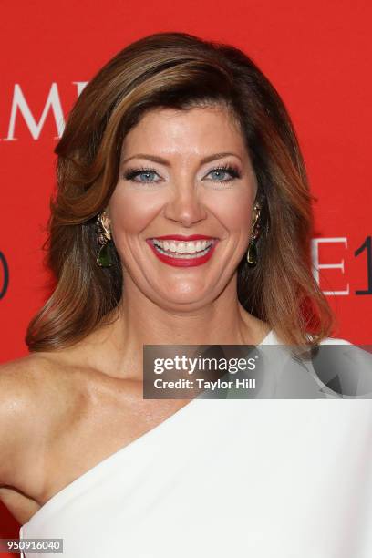 Norah O'Donnell attends the 2018 Time 100 Gala at Frederick P. Rose Hall, Jazz at Lincoln Center on April 24, 2018 in New York City.