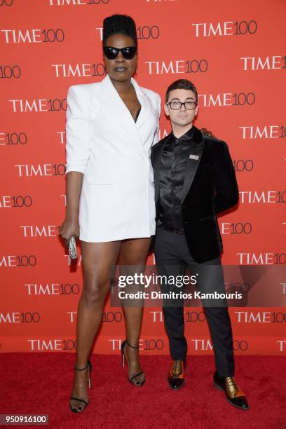 Comedian Leslie Jones and designer Christian Siriano attend the 2018 Time 100 Gala at Jazz at Lincoln Center on April 24, 2018 in New York City.