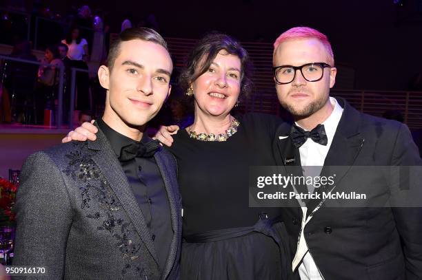 Adam Rippon, Tasmin Allen and Christopher Wylie attend the 2018 TIME 100 Gala at Jazz at Lincoln Center on April 24, 2018 in New York City.