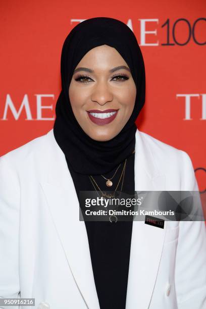 Olympic Fencer Ibtihaj Muhammad attends the 2018 Time 100 Gala at Jazz at Lincoln Center on April 24, 2018 in New York City.