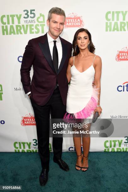 Ryan Serhant and Emilia Bechrakis Serhant attend City Harvest's 35th Anniversary Gala at Cipriani 42nd Street on April 24, 2018 in New York City.
