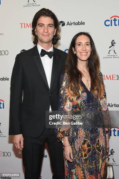 WeWork Co-Founder and CEO Adam Neumann and Rebekah Paltrow Neumann attend the 2018 Time 100 Gala at Jazz at Lincoln Center on April 24, 2018 in New...