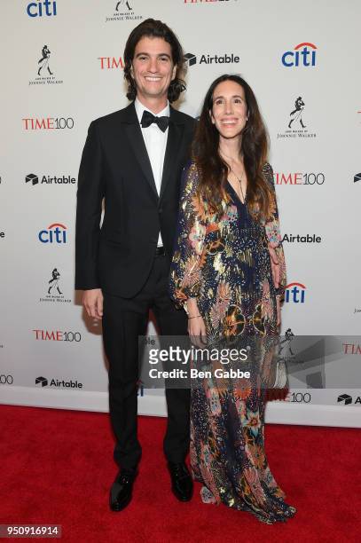 WeWork Co-Founder and CEO Adam Neumann and Rebekah Paltrow Neumann attend the 2018 Time 100 Gala at Jazz at Lincoln Center on April 24, 2018 in New...