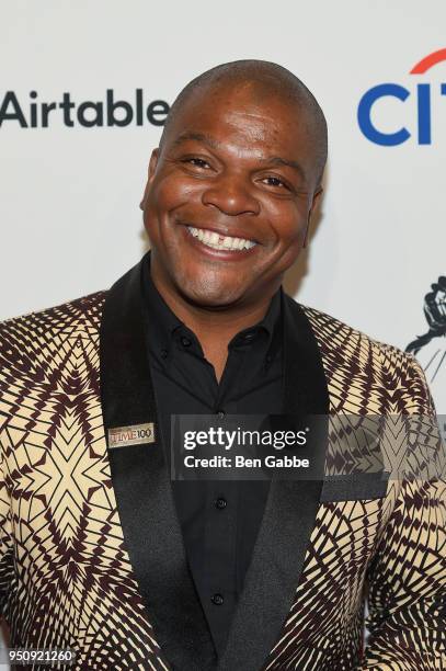 Painter Kehinde Wiley attends the 2018 Time 100 Gala at Jazz at Lincoln Center on April 24, 2018 in New York City.