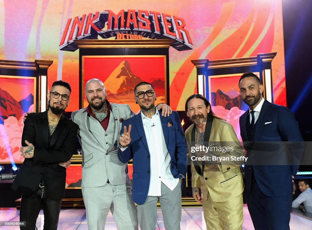 First Ink Master Winner Dave Navarro, Ink Master winner Josh Payne, Return of the Masters ...