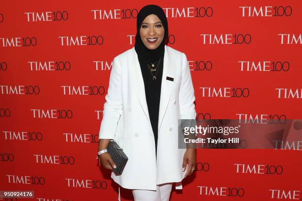 Ibtihaj Muhammad attends the 2018 Time 100 Gala at Frederick P. Rose Hall, Jazz at Lincoln Center on April 24, 2018 in New York City.