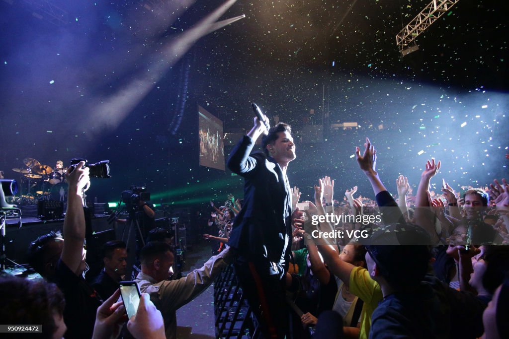 Danny Script Singer Danny O'Donoghue of The Script performs onstage on April 24 ...