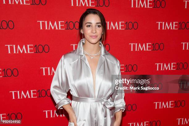 Aly Raisman attends the 2018 Time 100 Gala at Frederick P. Rose Hall, Jazz at Lincoln Center on April 24, 2018 in New York City.