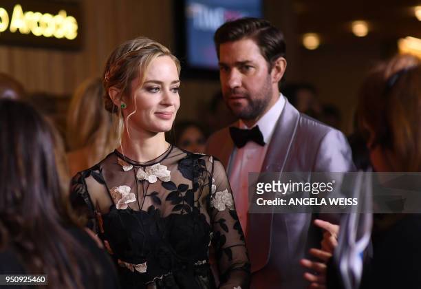 Emily Blunt and John Krasinski attend the TIME 100 Gala celebrating its annual list of the 100 Most Influential People In The World at Frederick P....