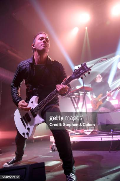 Jerry Horton of the band Papa Roach performs at Mercury Ballroom on April 24, 2018 in Louisville, Kentucky.